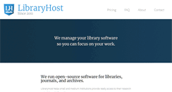Desktop Screenshot of libraryhost.com